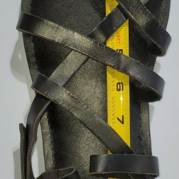 NEW JESUS - 01 SANDALS W HEEL UNISEX HANDMADE LEATHER BLACK NEW W/O BOX Black - Picture 10 of 10